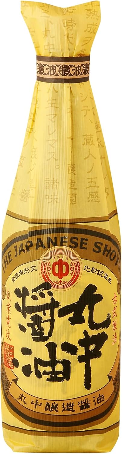 丸中醤油 丸中醸造醤油 720ml 国産大豆 天日塩 国産小麦 古式製法 濃口 こいくちしょうゆ 天然醸造 低温熟成