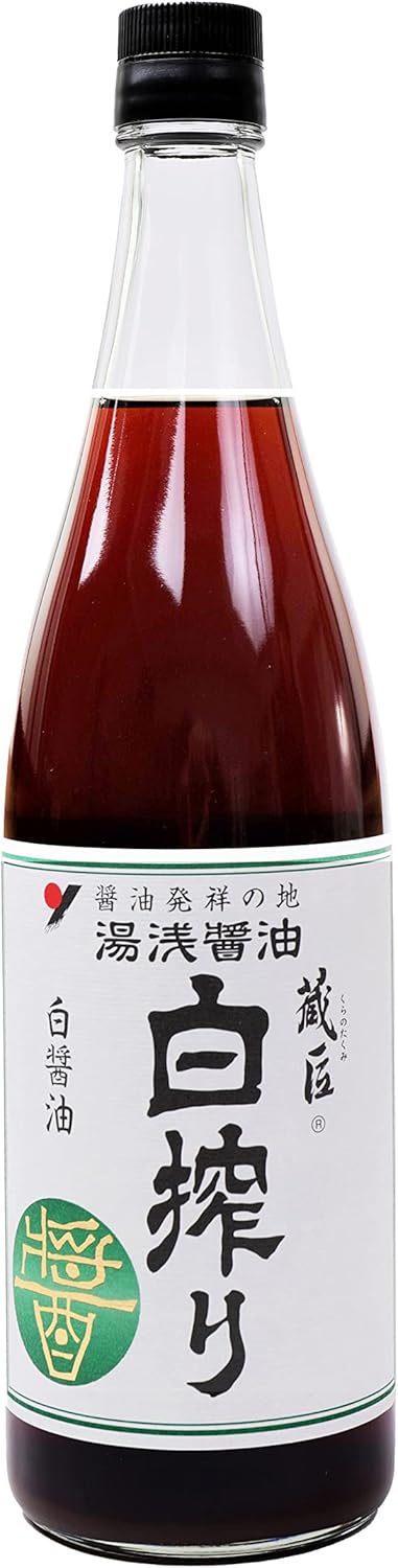 湯浅醤油｜蔵匠 白搾り 720ml｜うどん・雑炊に合う 旨みたっぷり醤油｜白しょうゆ だし無し