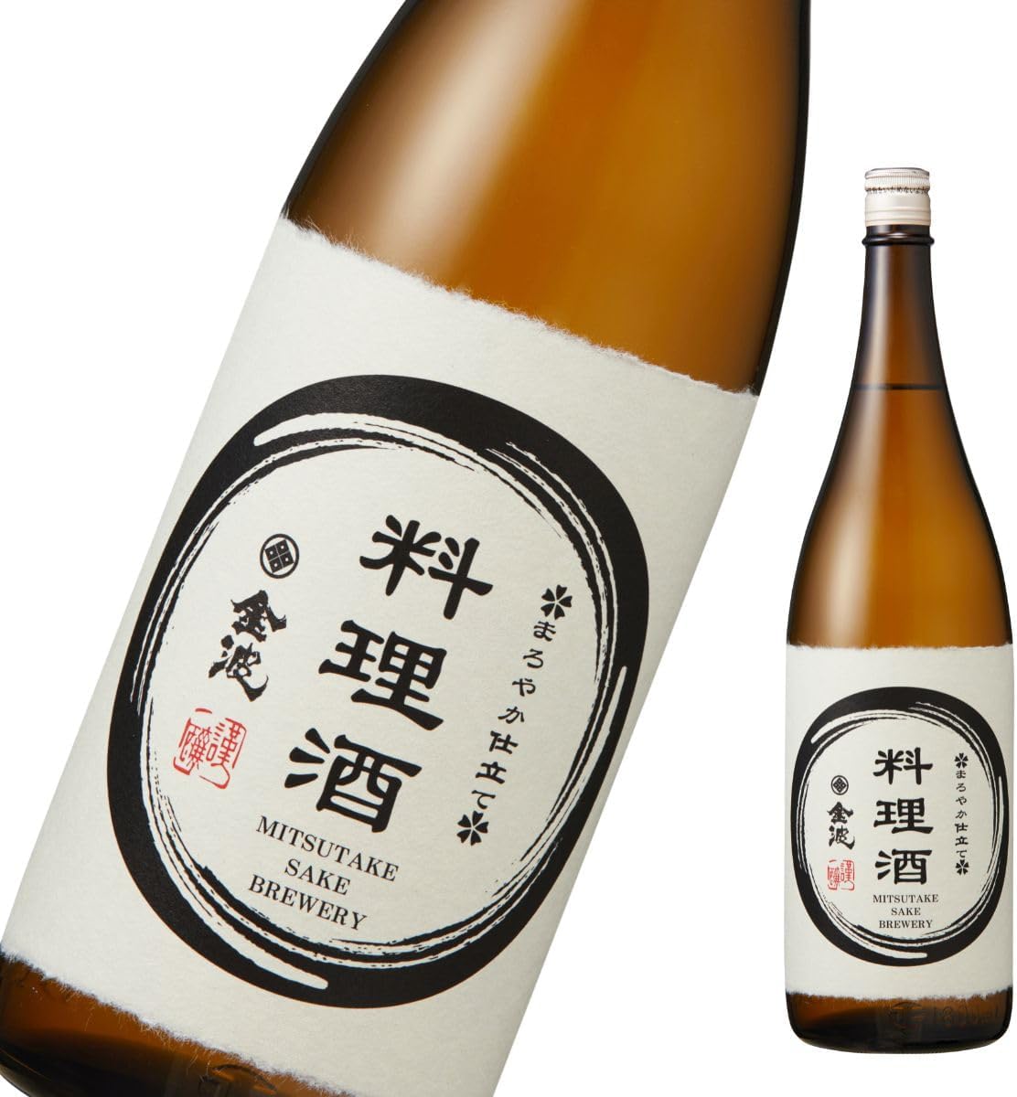 料理酒 金波 1800ml 大容量 まろやか仕立て 調理用清酒 国産 無塩 光武酒造場