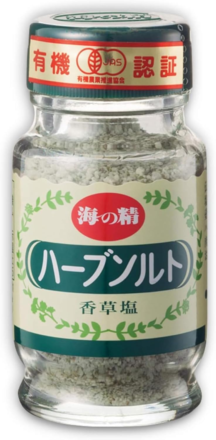 海の精 ハーブソルト 55g 本体 国産海水塩 有機ハーブブレンド 無添加 自然塩 調味料 健康志向 ヴィーガン対応 オーガニック料理 サラダ 肉 魚 パスタ 野菜料理